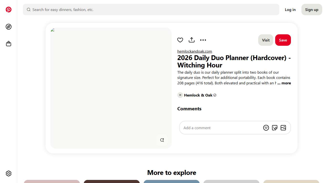 2026 Daily Duo Planner (Hardcover) - Witching Hour