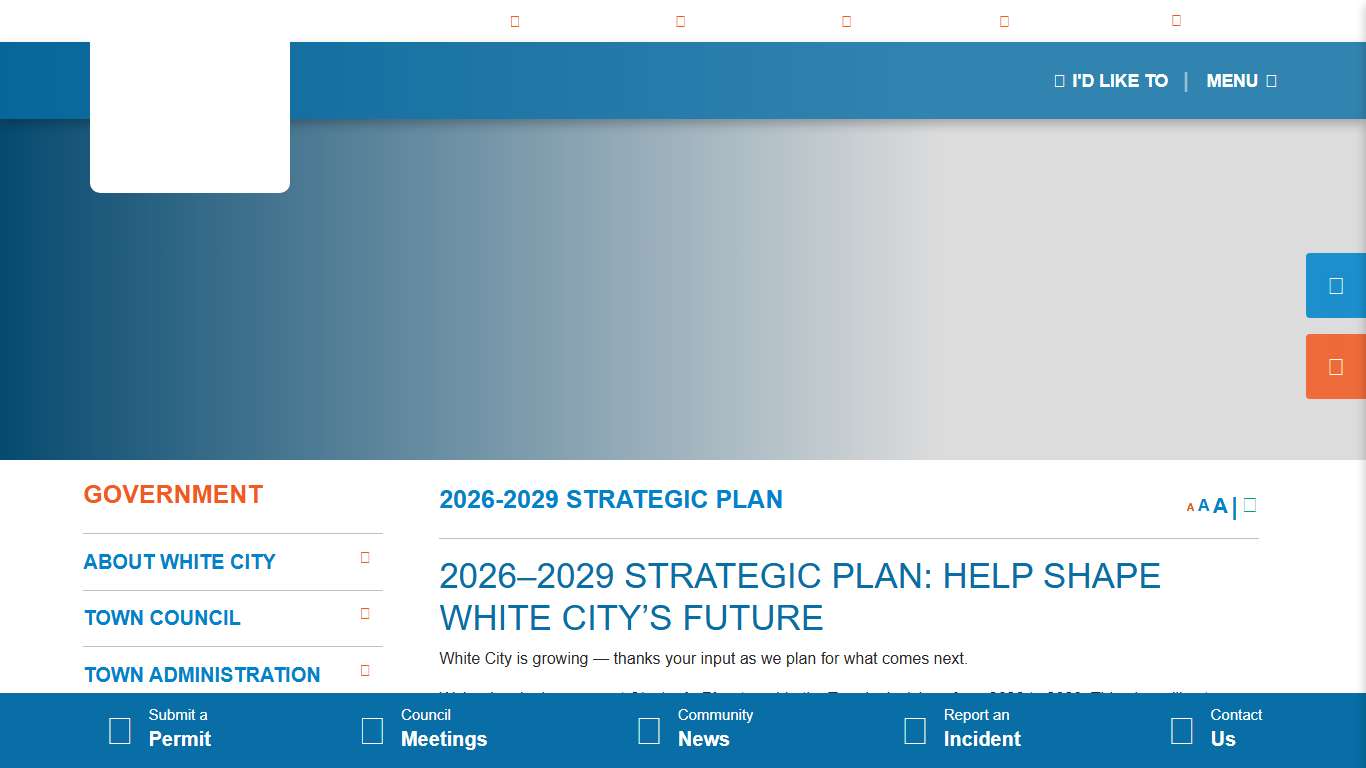 Town of White City - 2026-2029 Strategic Plan